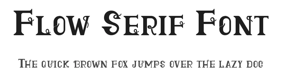 Flow Serif Font by imamfathoni0 — Serif Font