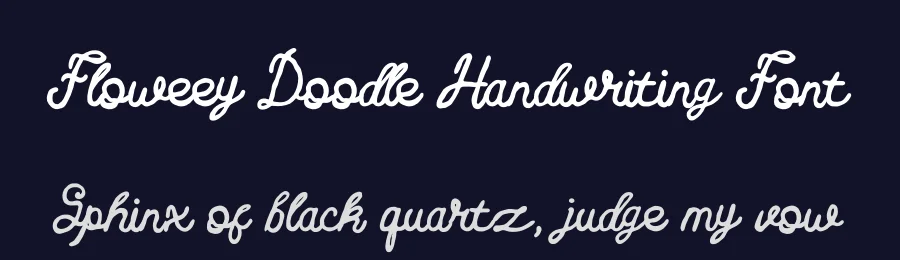 Floweey Doodle Handwriting Font by PutraCetol Studio — Script Handwritten Font — thumbnail 2