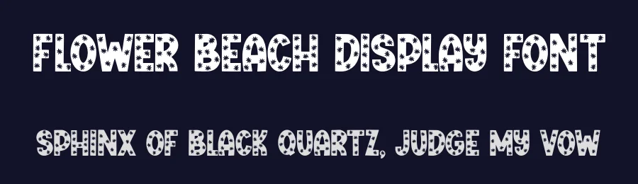Flower Beach Display Font by Minimalist Eyes — Display Font — thumbnail 2