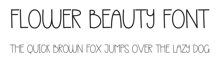 Flower Beauty Font by andikastudio — Script Handwritten Font