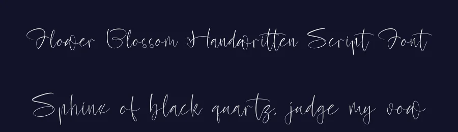 Flower Blossom Handwritten Script Font by Operatype.Co — Display Font — thumbnail 2