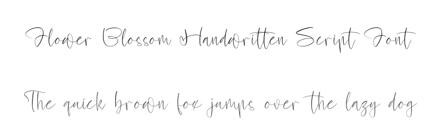 Flower Blossom Handwritten Script Font by Operatype.Co — Display Font