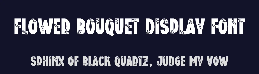 Flower Bouquet Display Font by creativeletter — Display Font — thumbnail 2