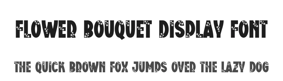 Flower Bouquet Display Font by creativeletter — Display Font