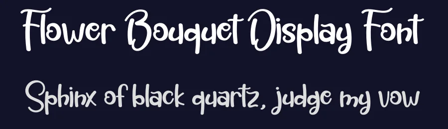 Flower Bouquet Display Font by creativeletter — Display Font — thumbnail 2