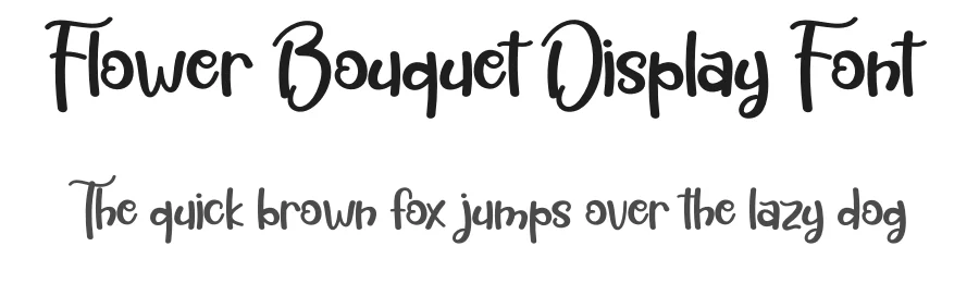 Flower Bouquet Display Font by creativeletter — Display Font