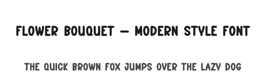 Flower Bouquet – Modern Style Font by andikastudio — Display Font