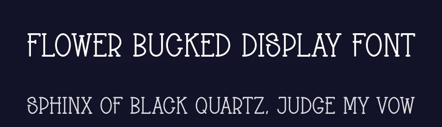 Flower Bucked Display Font by andikastudio — Display Font — thumbnail 2