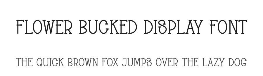 Flower Bucked Display Font by andikastudio — Display Font