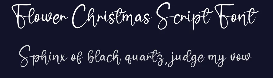 Flower Christmas Script Font by creativeletter — Script Handwritten Font — thumbnail 2