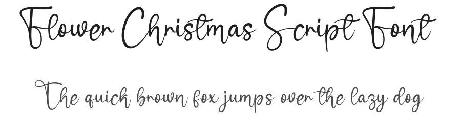 Flower Christmas Script Font by creativeletter — Script Handwritten Font