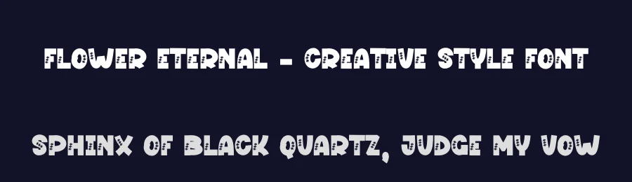 Flower Eternal – Creative Style Font by andikastudio — Display Font — thumbnail 2