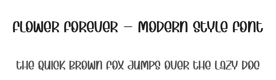 Flower Forever – Modern Style Font by andikastudio — Display Font