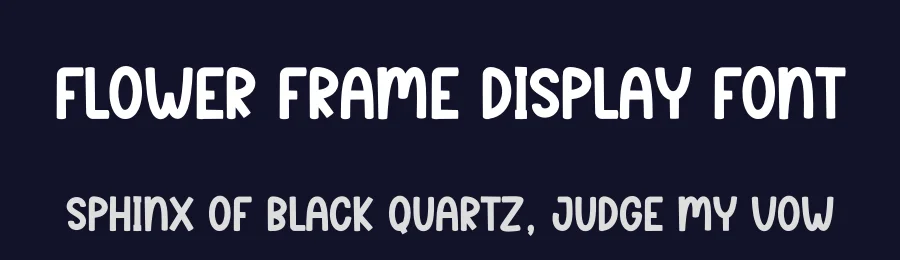 Flower Frame Display Font by creativeletter — Display Font — thumbnail 2