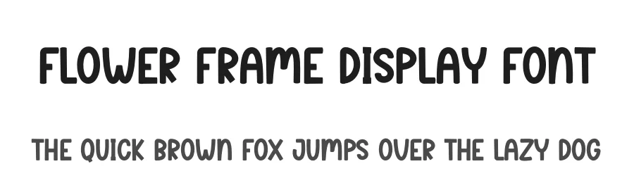 Flower Frame Display Font by creativeletter — Display Font