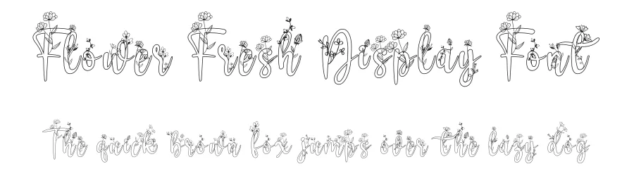Flower Fresh Display Font by andikastudio — Script Handwritten Font