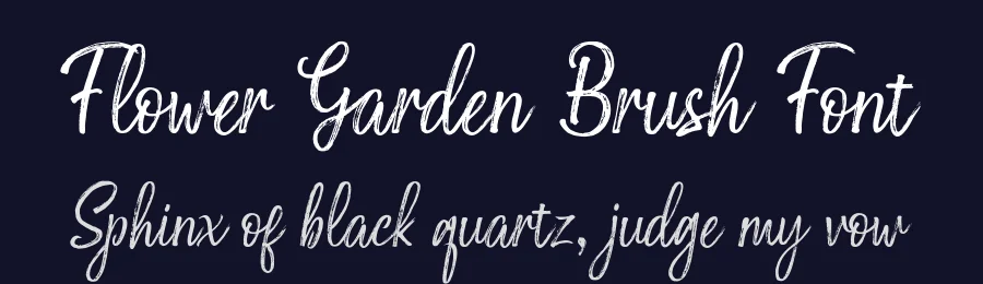 Flower Garden Brush Font by stripesstudio — Script Handwritten Font — thumbnail 2