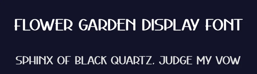 Flower Garden Display Font by andikastudio — Display Font — thumbnail 2