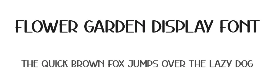 Flower Garden Display Font by andikastudio β Display Font