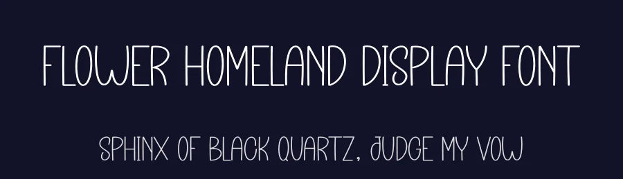 Flower Homeland Display Font by andikastudio — Display Font — thumbnail 2