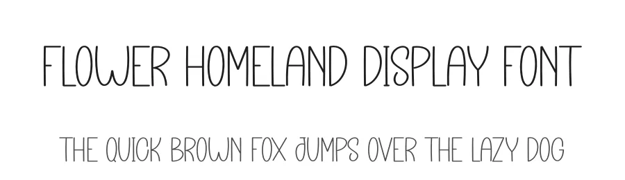 Flower Homeland Display Font by andikastudio — Display Font