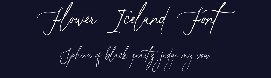 Flower Iceland Font by wibisono2001 — Script Handwritten Font — thumbnail 2