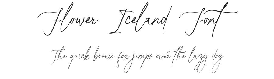 Flower Iceland Font by wibisono2001 — Script Handwritten Font