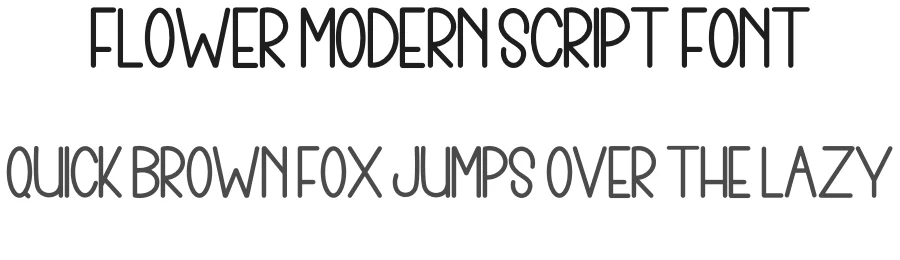 Flower Modern Script Font by inermediaSTUDIO — Display Font