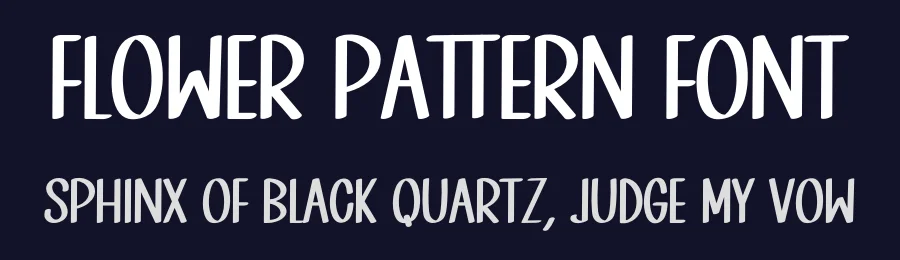 Flower Pattern Font by inermediaSTUDIO — Display Font — thumbnail 2