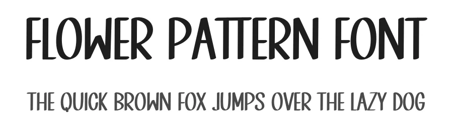 Flower Pattern Font by inermediaSTUDIO — Display Font