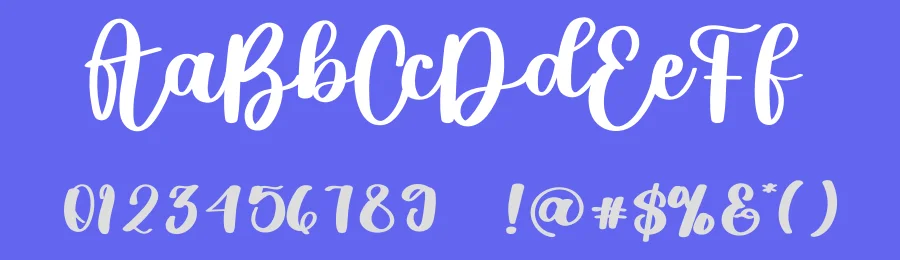 Flower Rainbow Font by freshtypeink — Script Handwritten Font — thumbnail 3