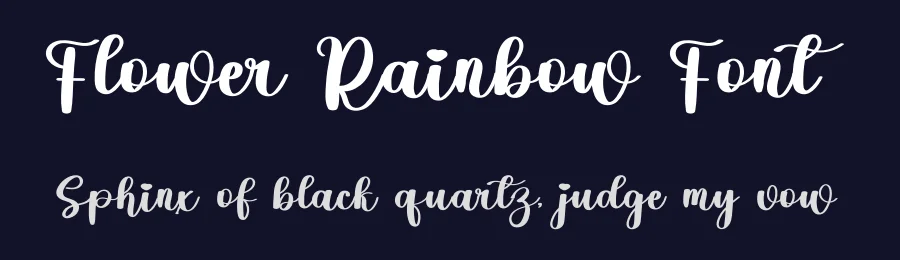 Flower Rainbow Font by freshtypeink — Script Handwritten Font — thumbnail 2