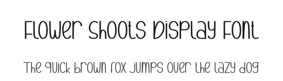 Flower Shoots Display Font by andikastudio — Display Font