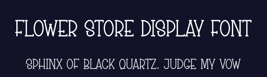 Flower Store Display Font by creativeletter — Display Font — thumbnail 2