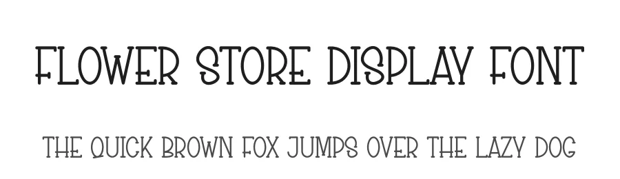 Flower Store Display Font by creativeletter — Display Font