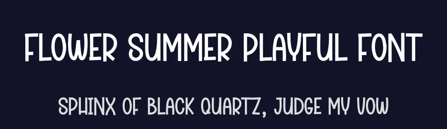 Flower Summer Playful Font by andikastudio — Display Font — thumbnail 2
