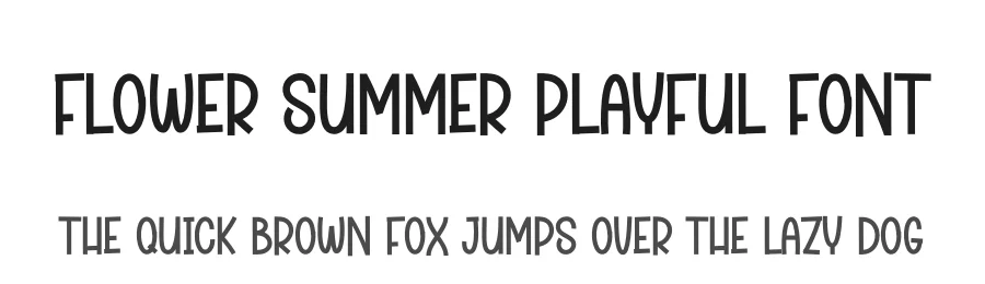 Flower Summer Playful Font by andikastudio — Display Font