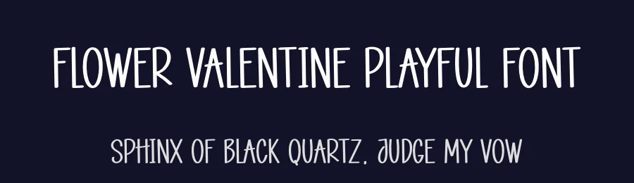 Flower Valentine Playful Font by creativeletter — Script Handwritten Font — thumbnail 2