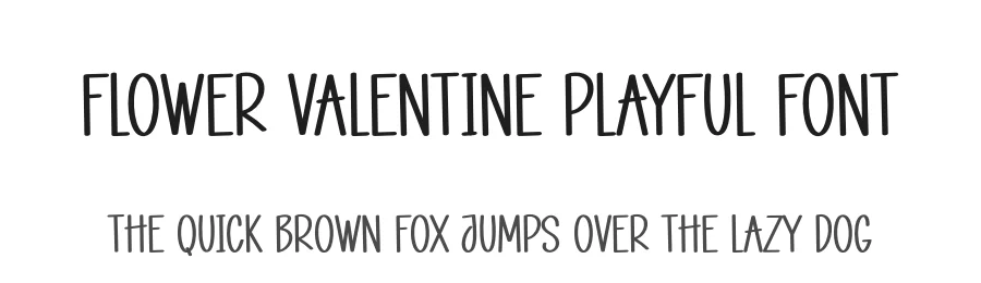 Flower Valentine Playful Font by creativeletter — Script Handwritten Font