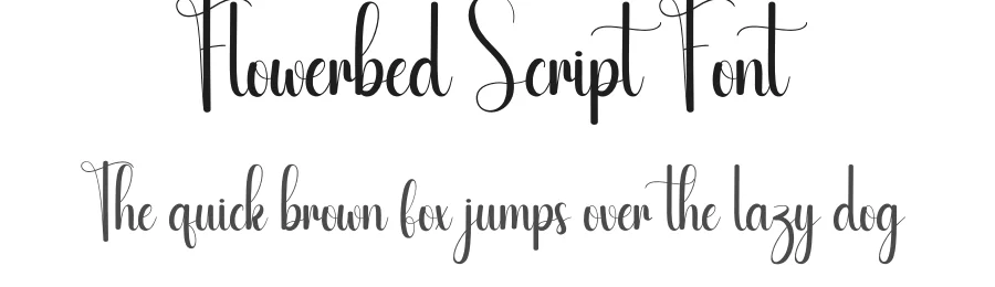 Flowerbed Script Font by creativeletter — Script Handwritten Font