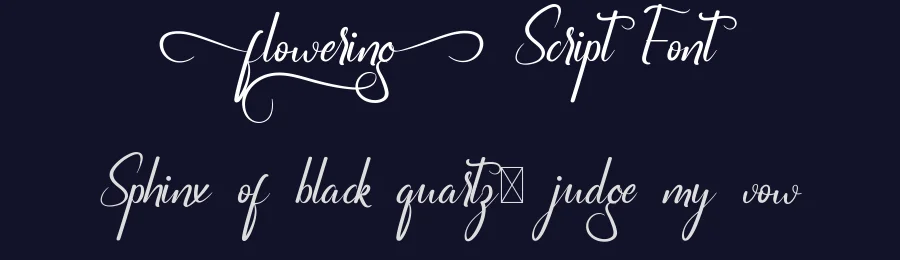 Flowering Script Font by nihstudio — Script Handwritten Font — thumbnail 2