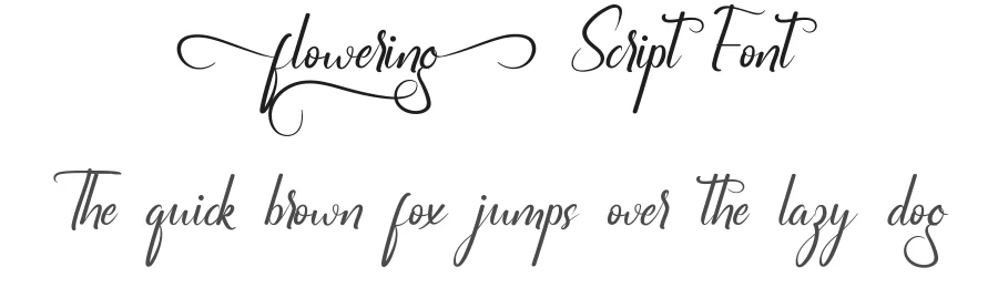 Flowering Script Font by nihstudio — Script Handwritten Font