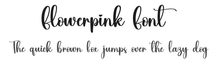 Flowerpink Font by creativeletter — Script Handwritten Font