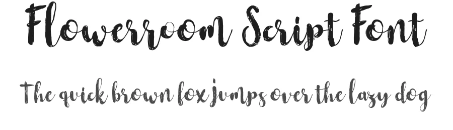 Flowerroom Script Font by Areatype — Script Handwritten Font