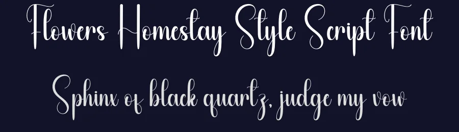 Flowers Homestay Style Script Font by andikastudio — Script Handwritten Font — thumbnail 2