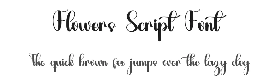 Flowers Script Font by inermediaSTUDIO — Script Handwritten Font