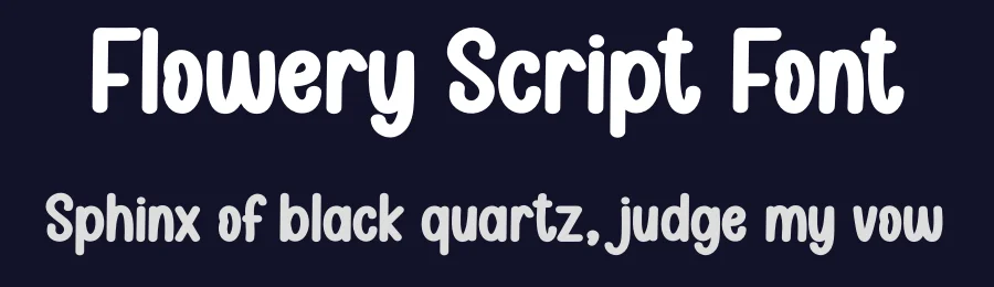 Flowery Script Font by andikastudio — Display Font — thumbnail 2
