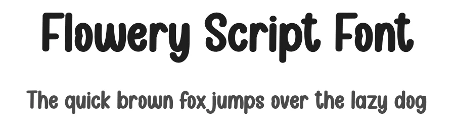 Flowery Script Font by andikastudio — Display Font