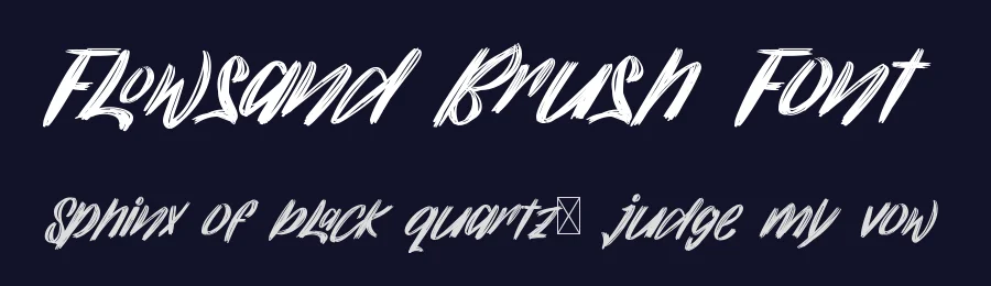 Flowsand Brush Font by nihstudio — Script Handwritten Font — thumbnail 2