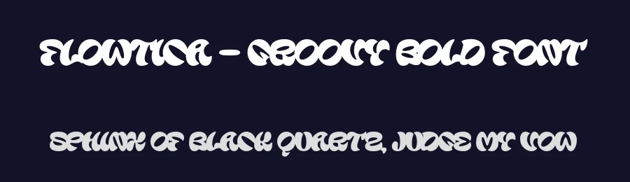 Flowtica – Groovy Bold Font by limitype — Decorative Font — thumbnail 2